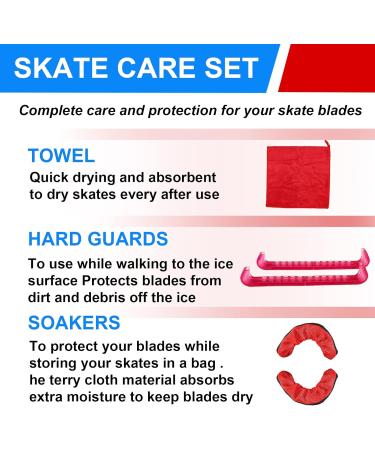 Aoblok Ice Hockey Skates Gift Set - Elastic Stockings & Protection Accessories for Men Women Kids | Red - Buy Online on GoSupps.com