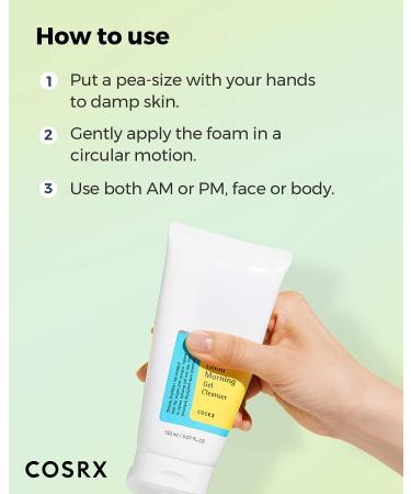 COSRX Low pH Good Morning Gel Cleanser 1.7 fl.oz | TSA Approved Travel Size Korean Skin Care | Acne Prone Skin pH Balancing Cleanser - Buy Online on GoSupps.com