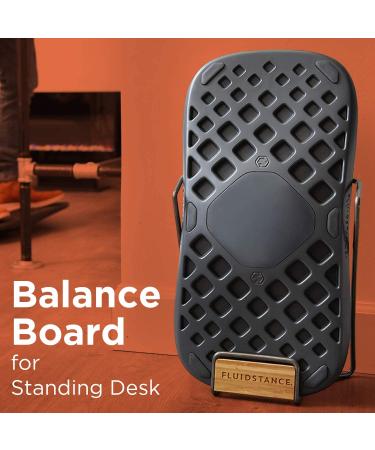 FluidStance The Plane Standing Desk Balance Board | Home Office Exercise Accessory | Wobble Motion Board for Adults | Anti-Slip Surface - Storm - Buy Online on GoSupps.com