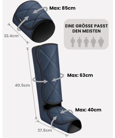 Renpho Leg Massage Device - Air Compression Massage for Blood Circulation & Lymphatic Drainage | 6 Modes 4 Intensities | Perfect Gift for Men & Women - Buy Online on GoSupps.com