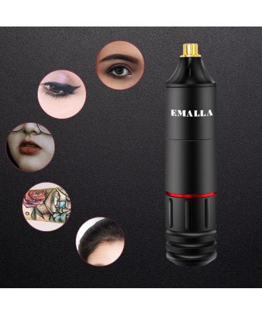EMALLA Tattoo Pen Machine 9000rpm - Professional RCA Jack Tattoo Machine for Cartridge Needles | Ideal Tattoo Supply for Artists and Beginners - Buy Online on GoSupps.com