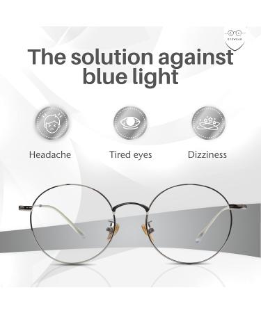 Buy LC Eyewear Blow Light Filter Glasses for Men & Women - Super Light Anti-Fatigue Computer & Gaming Goggles - Prescription-Free Zilver - Buy Online on GoSupps.com