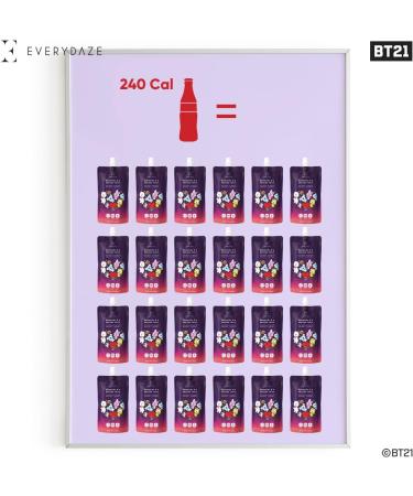 BEST DEAL: EVERYDAZE BT21 Lychee Collagen + Vitamin C Konjac Jelly - 10 Packs | Vegan, 10 Calories, 0 Sugar | Healthy Diet Snack for Weight Management - Buy Online on GoSupps.com