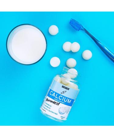 Weider Calcium Gummies 250mg with Vitamin D & K for Absorption - 36 Count, Low Fat, Sugar-Free, Gluten-Free - Buy Online on GoSupps.com