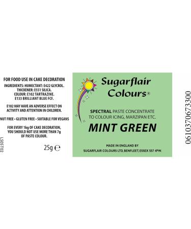 Sugarflair Spectral Concentrated Paste Colour - Mint Green by Sugaflair - Buy Online on GoSupps.com