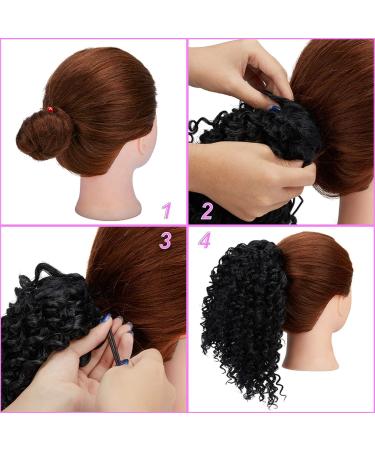 10 Inch Kinky Curly Drawstring Afro Ponytail Extension for Black Women - Buy Online on GoSupps.com