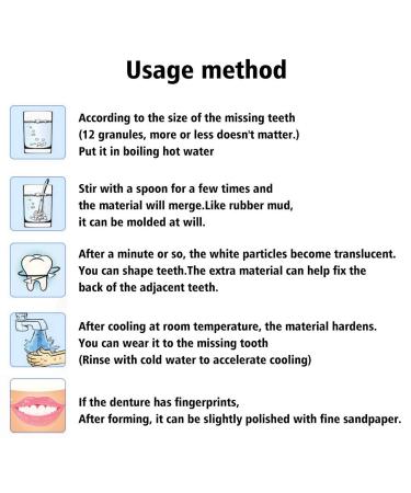 Teeth Repair Kit with Moldable False Teeth and Fitting Beads - Instant Smile Solution with Mirror and Tweezer - Buy Online on GoSupps.com