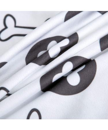 FreAire G Gabrielmodu Dog Bones Print Decorative Pillow Covers - Set of 2, White and Black - Buy Online on GoSupps.com