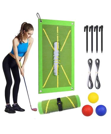 LANJAO Golf Training Mat for Swing Detection Batting,Path Feedback Golf Mat,Practice for Outdoor IndoorGolf Hitting Mat That Analysis Swing Path and Correct Hitting Posture