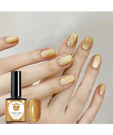 Christmas Gel Nail Polish Set Glitter Red Green Gold Silver 6 Colors Burgundy Dark Red Soak Off LED/UV Lamp Manicure Nail Varnish Sets for Women Nail Art Salon DIY Home - Buy Online on GoSupps.com