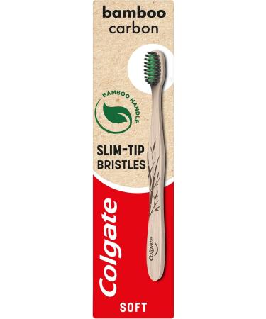 Colgate Bamboo Charcoal Toothbrush - 12 Pack | Eco-Friendly Oral Care for Healthy Teeth - Buy Online on GoSupps.com