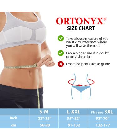ORTONYX Premium Umbilical Hernia Belt for Men and Women - Abdominal Binder with Support Pad - Black OX5241-10 - L/XL and L/XXL Sizes - Buy Online on GoSupps.com