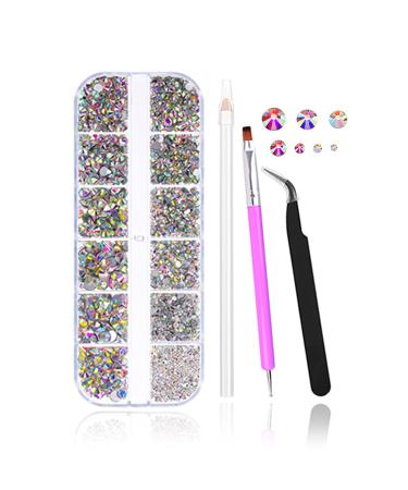 FITDON rhinestones crystal flat glitter stones glass charms gemstones AB