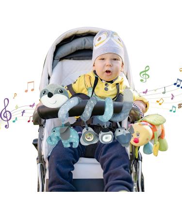 Coriver Stroller Toys for Babies | Spiral Hanging Toy for Car Seat & Stroller | Baby Mobile for 0-6 Months (Gray) - Buy Online on GoSupps.com