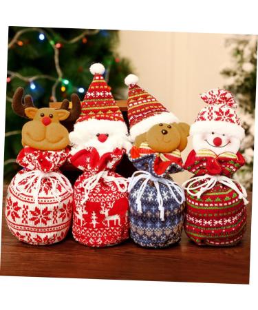 KOMBIUDA 1pc Snowman Storage Candy Bag Bags Kids Ornament Hanging Knitted Portable Christmas Adorable 1 count (Pack of 1) As Shown - Buy Online on GoSupps.com
