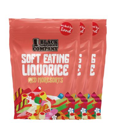 Black Liquorice Company - Red Liquorice Moresorts 3 x 165g