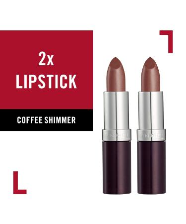 Rimmel Lasting Finish Extreme Lipstick Coffee Shimmer 0.14 Ounce - Pack of 2 - Buy Online on GoSupps.com