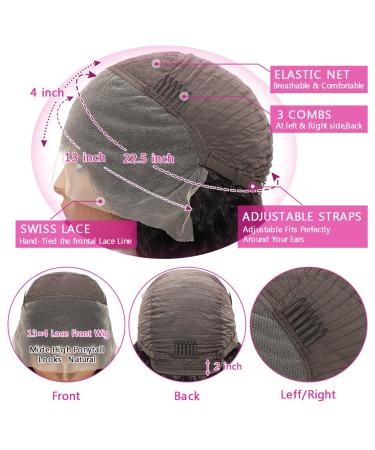 Kiss Love 28-Inch Deep Wave Lace Front Wig - 13X4 Human Hair for Black Women | Pre-Plucked with Natural Baby Hair & 150% Density - Buy Online on GoSupps.com