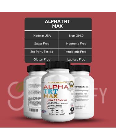 Alpha TRT Max Extra Strength Organic Maca Root Blend 60 Capsules 30-Day Supply All Natural Dietary Supplement (1) - Buy Online on GoSupps.com