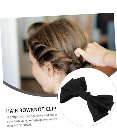 FRCOLOR Bow Hairpin Bride Hair Bow Elegant Hair Bow Bridal Headpieces for Wedding Back Hair Bow Holiday Hair Pins French Hair Clips Hair Bow Clips Baby Bow Tie Items Fabric (cotton) 24x14cm Black - Buy Online on GoSupps.com