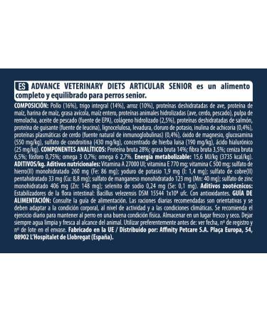 Advance Veterinary Diets Articular Care - Dry Food for Dogs with Joint Problems - 12kg - Buy Online on GoSupps.com