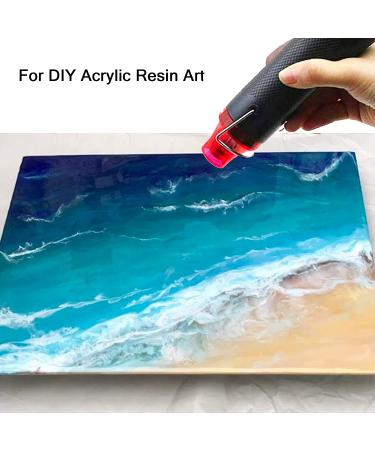 Bubble Removing Tool for Epoxy Resin and Acrylic Art, DIY Glitter Tumblers, Specially-Designed Heat Gun for Making Acrylic Resin Travel Mugs Tumblers to Remove Air Bubbles (Black) - Buy Online on GoSupps.com