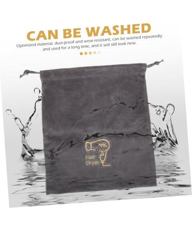 NOLITOY 4 Pcs Hair Dryer Bag Travel Blow Dryer Drawstring Toiletry Bag Storage Box Flannel Household - Buy Online on GoSupps.com