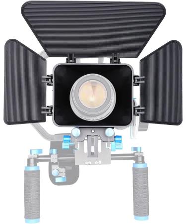 Annsm Matte Box for 15mm Rail Rods - Height Adjustable, Fits Camera Lenses <85mm Dia - Canon Sony Panasonic Nikon Fujifilm Olympus Compatible - Buy Online on GoSupps.com