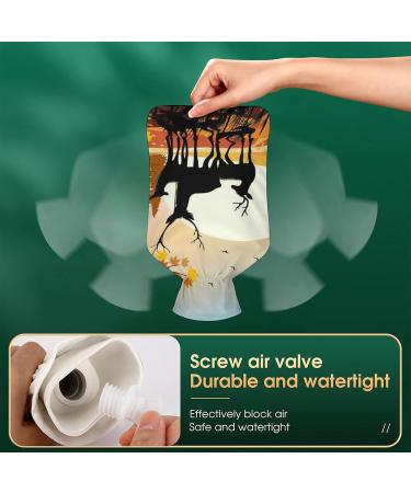 Forest Elk Hot Water Bottle with Plush Cover - Hand Warmer for Adults & Kids | 26.5x15.3cm - International Shipping - Buy Online on GoSupps.com