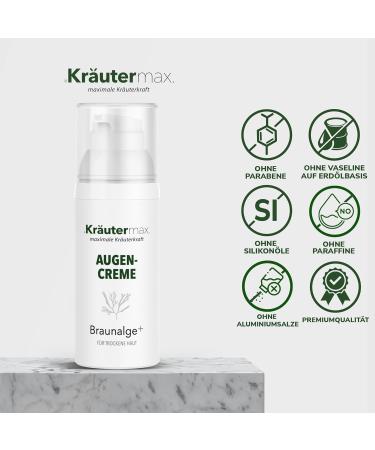 Brown Algae Extract Eye Cream with Caffeine & Aloe Vera - Hydrating 30ml for Dark Circles & Puffiness - Buy Online on GoSupps.com