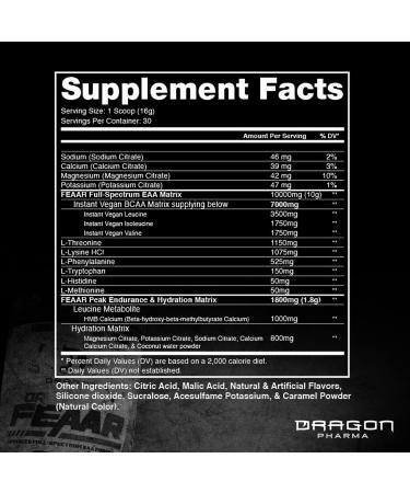 Buy Dragon Pharma Dr. FEAAR Advanced EAA Matrix - Supports Muscle Recovery & Growth (30 Servings Pink Dragon - Buy Online on GoSupps.com
