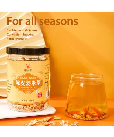 Orange Peel Ginger Rice Tea Herbal Tea Canned Fried Shredded Ginger Rice Tea Health Preserving Flower Tea - Buy Online on GoSupps.com