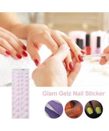 tongfeng Gel Nail Strips Glitter Nail Stickers for Gel Polish Semi Cured Gel Nail Polish Wraps with Nail Light Gel Polish Strips with Nail Lamp Suitable for Manicure Lover N038 - Buy Online on GoSupps.com
