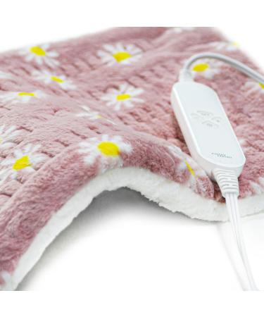 GOQOTOMO Flower Heating Pad for Back Pain Relief- 12" x 24"12 Heat Levels, 8 Timers Stay on, Machine Washable -F1224 - Buy Online on GoSupps.com