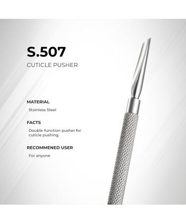 Nghia Pusher S-507 | Premium Double-Ended Stainless Steel Cuticle Pusher | Precision Nail Care Tool for Professionals & Home Use - Buy Online on GoSupps.com