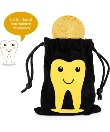 Zwen Tooth Fairy Coins Gold (10 pcs) | Perfect Tooth Fairy Gifts for Kids + Free eBook with 20 Enchanting Tooth Fairy Stories - Buy Online on GoSupps.com