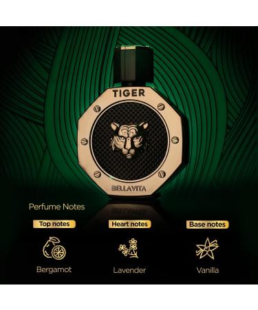 Bloom Beauty BELLAVITA Tiger Man Eau De Parfum with Bergamot Pink Pepper Patchouli Lavender Agarwood & Oud|Premium Long Lasting Woody Fragrance for Men 100ML - Buy Online on GoSupps.com