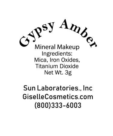 Giselle Cosmetics Organic Mineral Eyeshadow - Gypsy Amber (3g) | Loose Powder - Buy Online on GoSupps.com