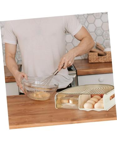 SHOWERORO Egg Carton Fridge Refrigerator Eggs Auto Rolling Egg Container Plastic Egg Tray Household Crisper As Shown 1 31X30X9.5cm - Buy Online on GoSupps.com