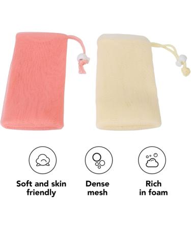 5 Pack Exfoliating Soap Bags Mesh Cleansing and Refreshing Body and Face Soap Saver Pouch for Gentle Exfoliation and Foam Generation - Buy Online on GoSupps.com