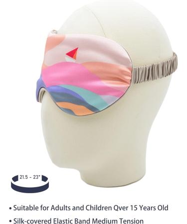 Super Soft 22 Momme 100% Mulberry Silk Sailboat Eye Mask - Gift Pack - Buy Online on GoSupps.com