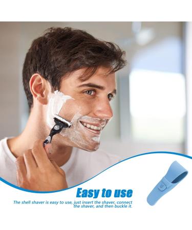 Buy Sewsaw 2-pc Travel Razor Case - Portable Silicone Protection for Razor Sets | Ideal for Travel - Gray & Blue - Buy Online on GoSupps.com