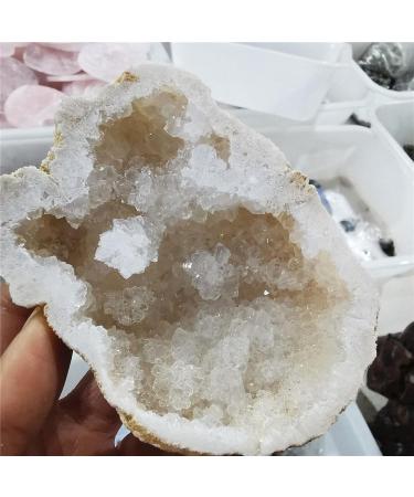 Natural Crystal Rough 1pc Natural White Agate Geode Slice Quartz Crystal Cluster Minerals Specimen Home Office Decoration Talla nica As Shown 1.97in - Buy Online on GoSupps.com