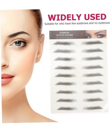 FOMIYES 72 Pcs Eyebrow Stickers Imitation Eyebrow Sticker Eyebrow Transfer Stickers Water Proof 6d Cejas - Buy Online on GoSupps.com