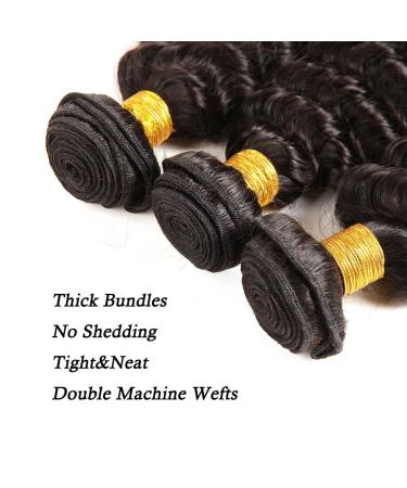 12A Grade Brazilian Virgin Hair - Pineapple Deep Wave 3 Bundles (20, 22, 24 inch) - Unprocessed Remy Hair - Buy Online on GoSupps.com