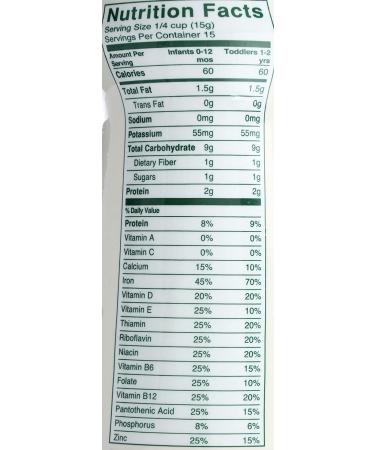 Beech-Nut Whole Grain Baby Cereal Oatmeal Stage 1 - 8 oz (227 g) | Healthy Infant Nutrition - Buy Online on GoSupps.com