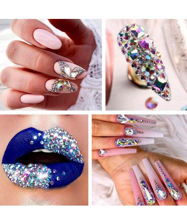 Nail Rhinestones Kit DIY Nails Rhinestones Nail Art Cosmetics Clothes Design Jewels Diamond Accessories Type4 - Buy Online on GoSupps.com
