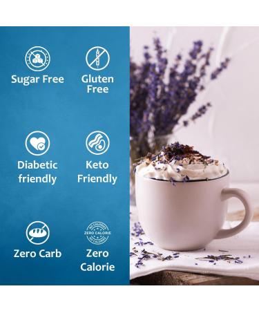 Syruvia Sugar-Free Lavender Syrup (25.4 fl oz) - Delicate Floral Bliss with Zero Added Sugar Kosher Gluten-Free Perfect for Enhancing Beverages Desserts and Culinary Creations - Buy Online on GoSupps.com