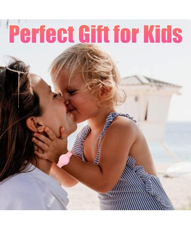 Waterproof AirTag Bracelet for Kids - Hidden Silicon Holder for Apple Air Tag - GPS Tracking Wristband for Toddler/Child/Elder - Pink/Green - Buy Online on GoSupps.com
