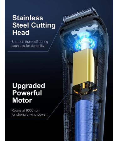 All-in-One Beard Trimmer Hair Clipper for Men | Grooming Kit with Rechargeable Cordless Hair Trimmer, Nose Trimmer, Electric Shaver | Stainless Steel Blades for Painless Hair Removal - Buy Online on GoSupps.com